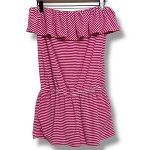 Ralph Lauren Girls Terry Strapless Romper Sz‎ XL/16 Pink Beach Vacation Preppy